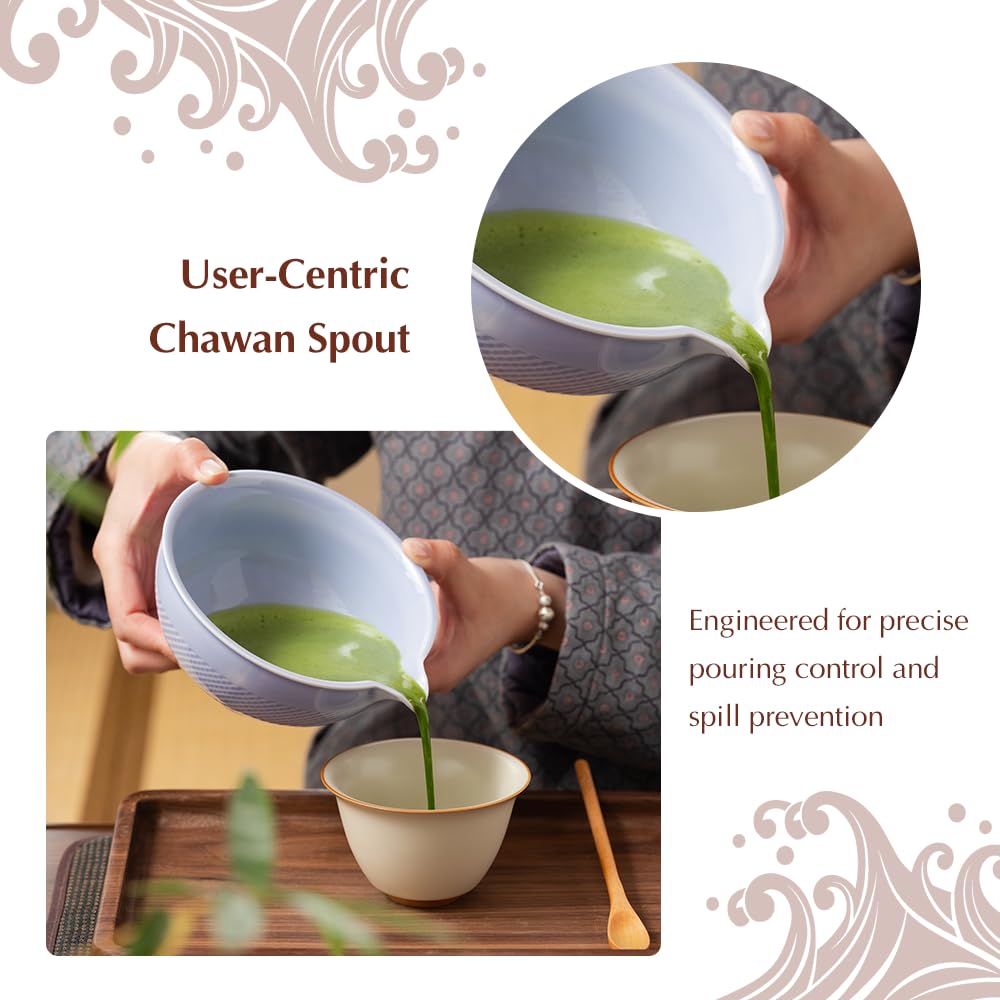 Shellwave 2 Pcs Matcha Set - Matcha Bowl and Whisk Holder