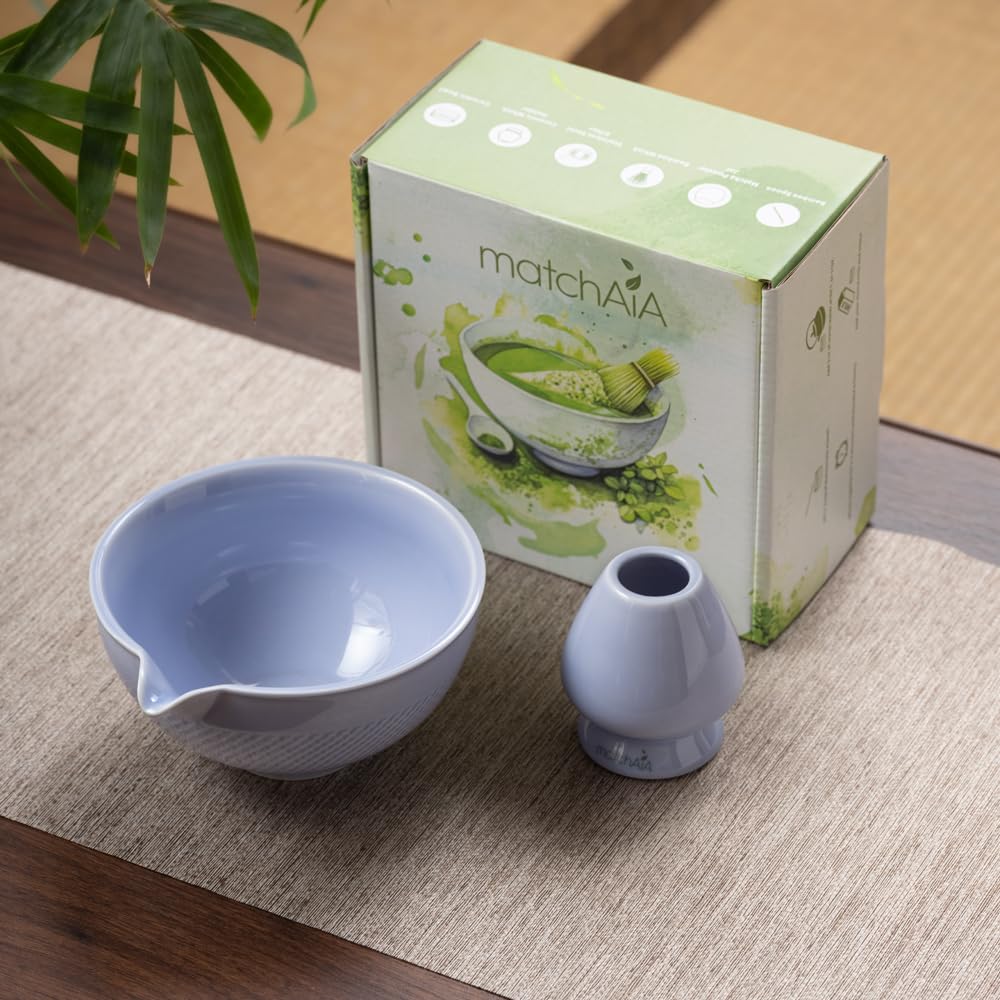 Shellwave 2 Pcs Matcha Set - Matcha Bowl and Whisk Holder
