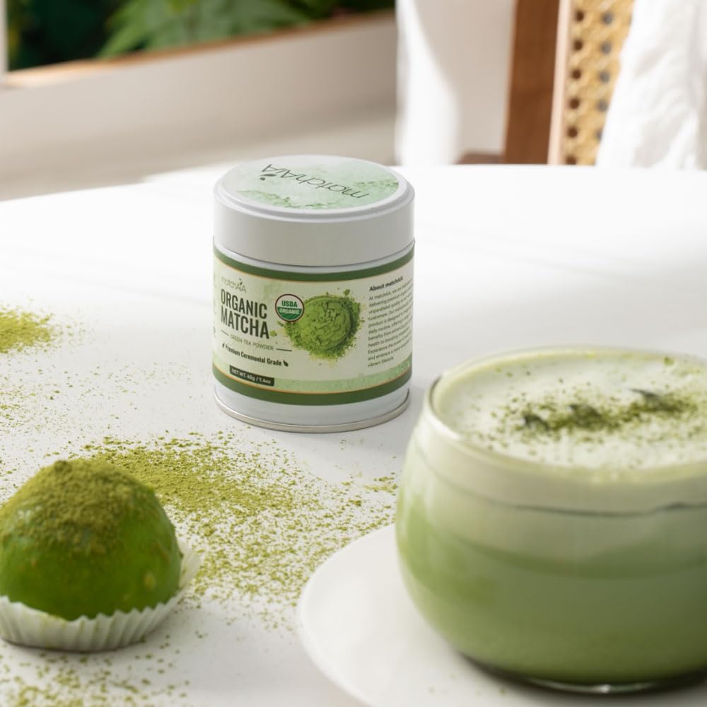 Premium Ceremonial Grade Organic Matcha Powder (60g / 2.1oz Tin Can)