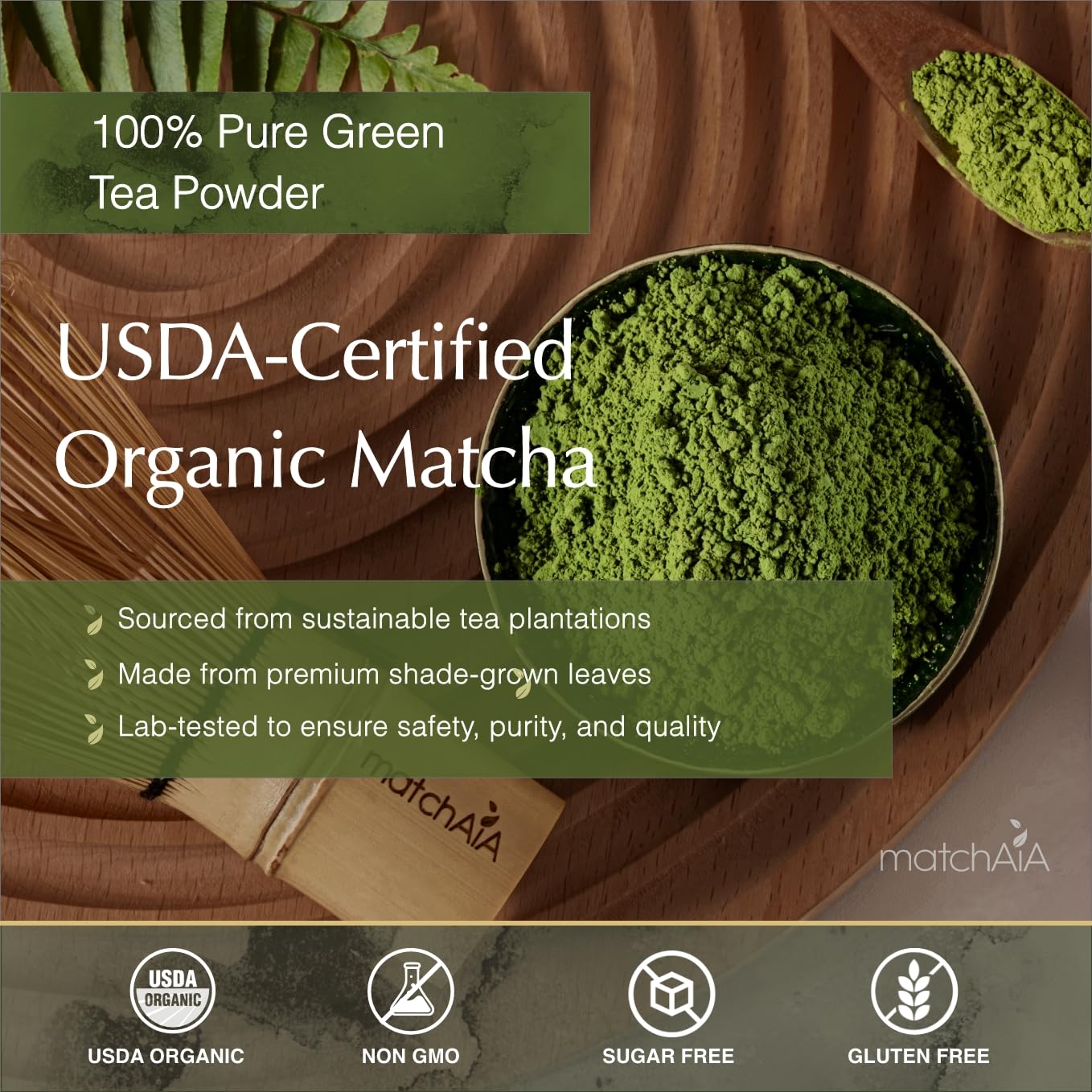 Premium Ceremonial Grade Organic Matcha Powder (60g / 2.1oz Tin Can)