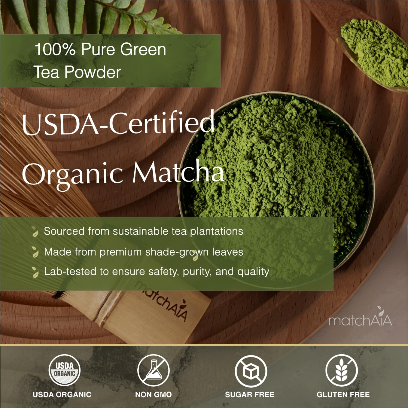 Superior Ceremonial Grade Organic Matcha Powder (40g / 1.4oz Tin Can)