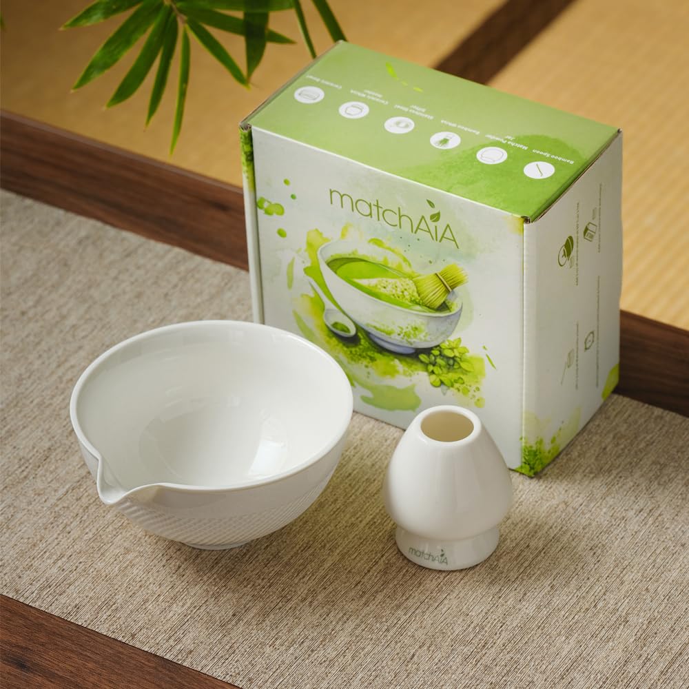 Shellwave 2 Pcs Matcha Set - Matcha Bowl and Whisk Holder