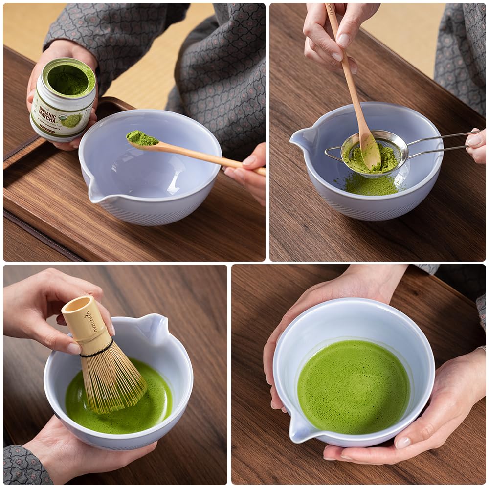 Shellwave 2 Pcs Matcha Set - Matcha Bowl and Whisk Holder