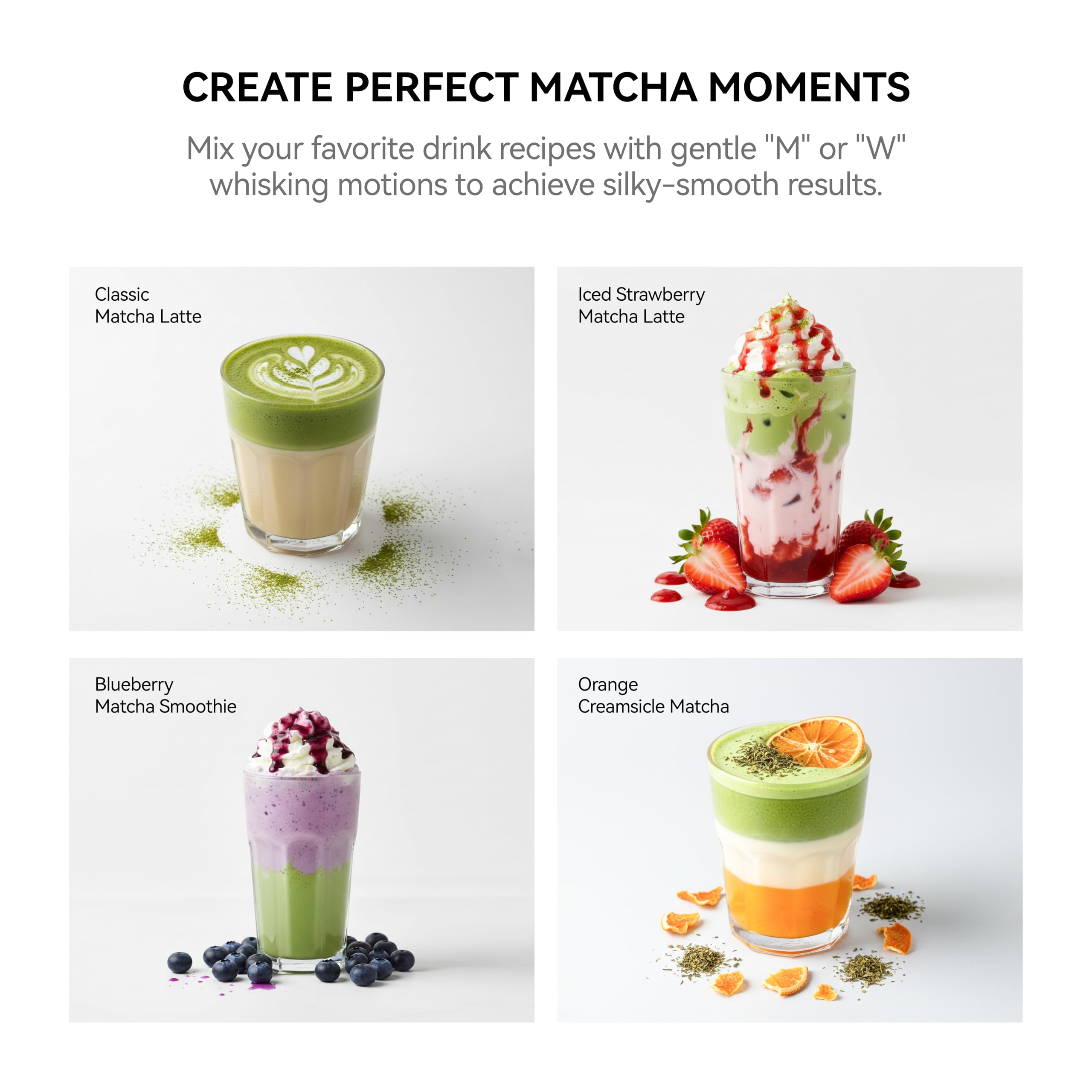 MatchAiA Matcha Whisk - Bamboo Whisk for Matcha Powder, Handcrafted Organic Traditional Japanese Chasen, 100-Prong Matcha Stirrer Wisk Mixer Brush for Authentic Tea Preparation matchaia