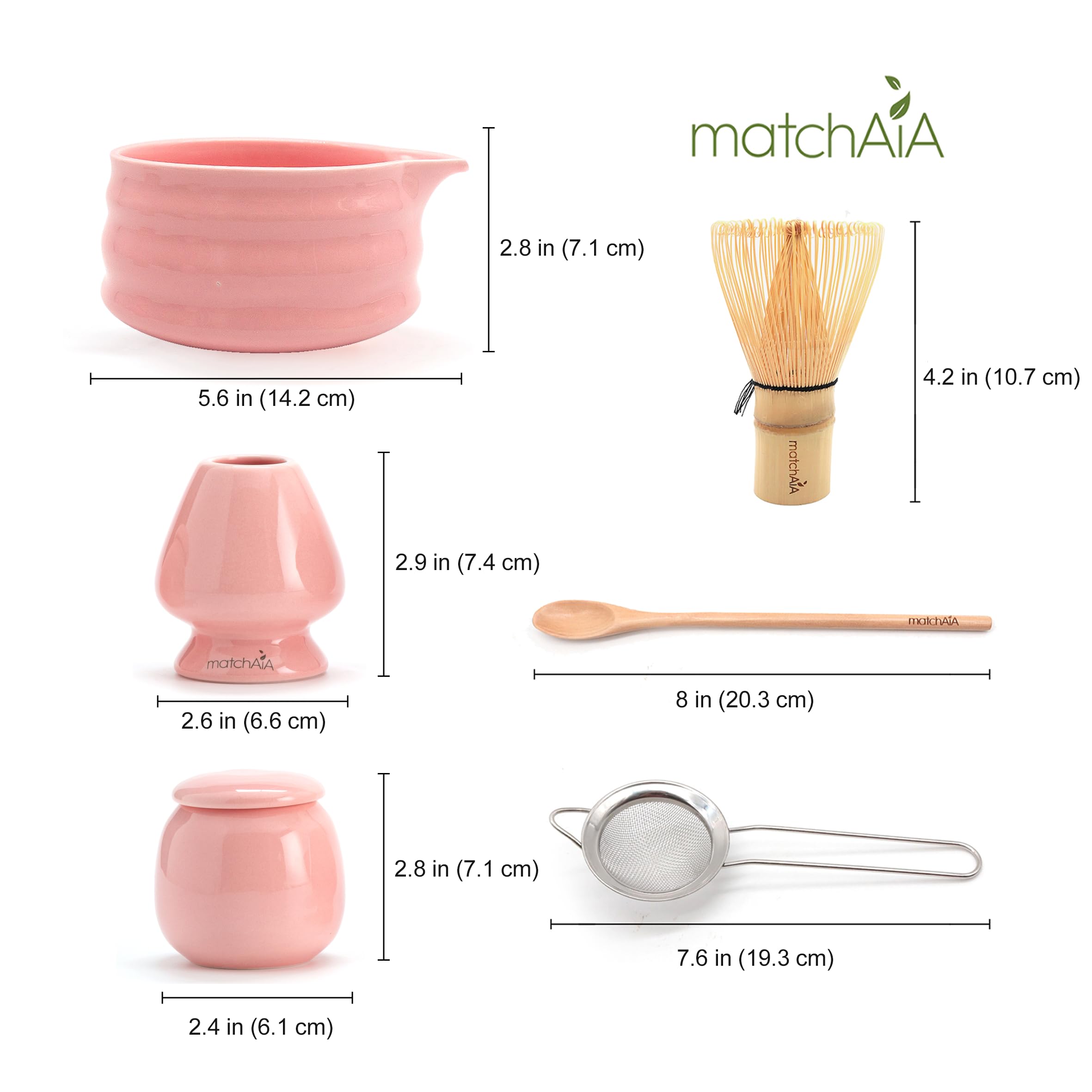 Glassy Zen 6 Piece Matcha Set