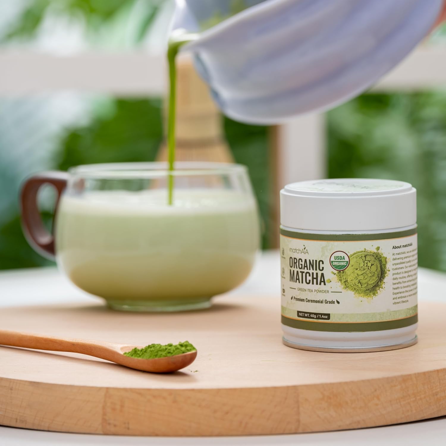 Premium Ceremonial Grade Organic Matcha Powder (60g / 2.1oz Tin Can)