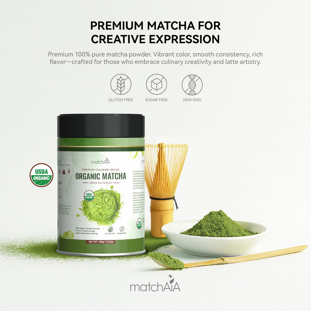 Premium Culinary Grade Matcha | 100% Pure Green Tea Powder (60g)