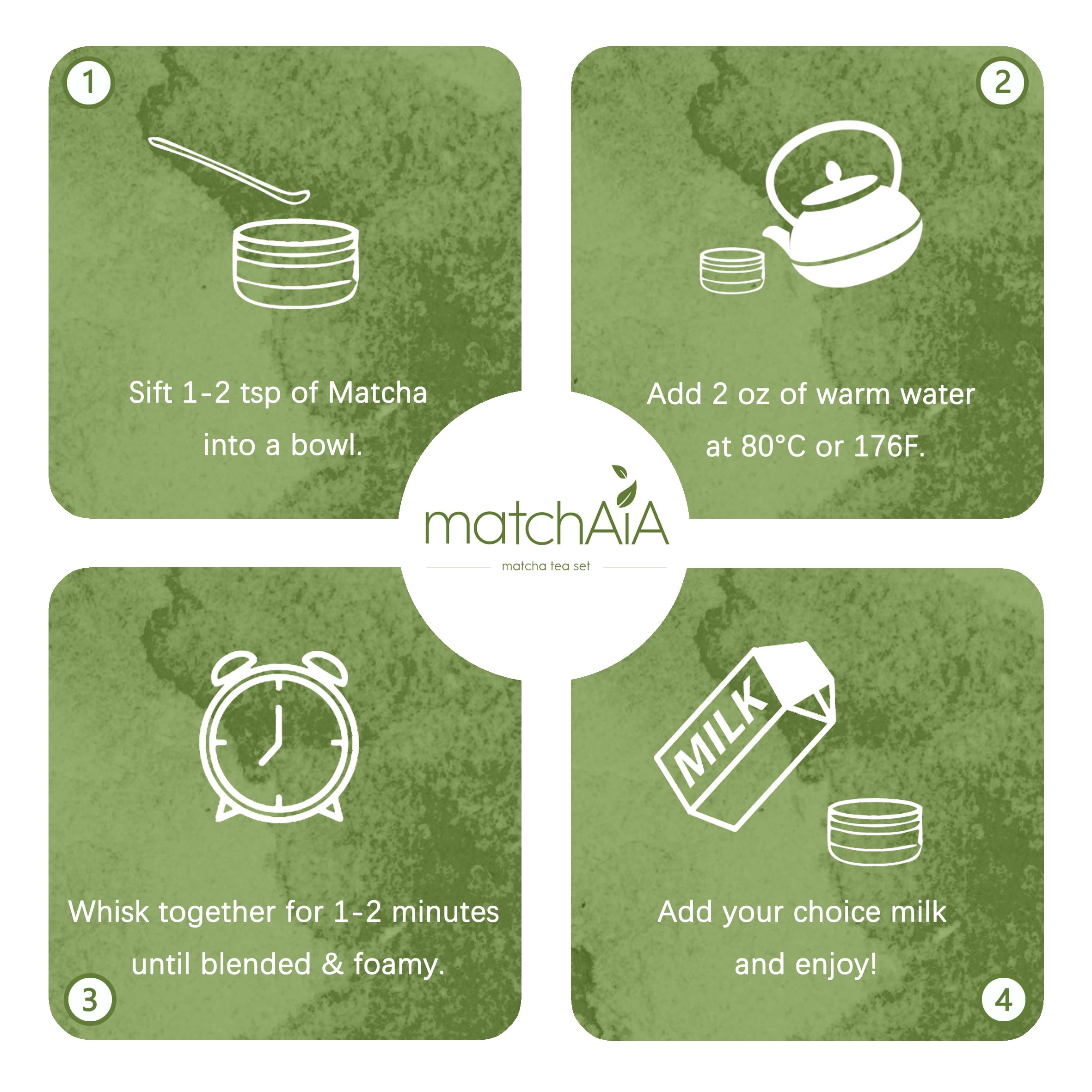 Glassy Zen 6 Piece Matcha Set