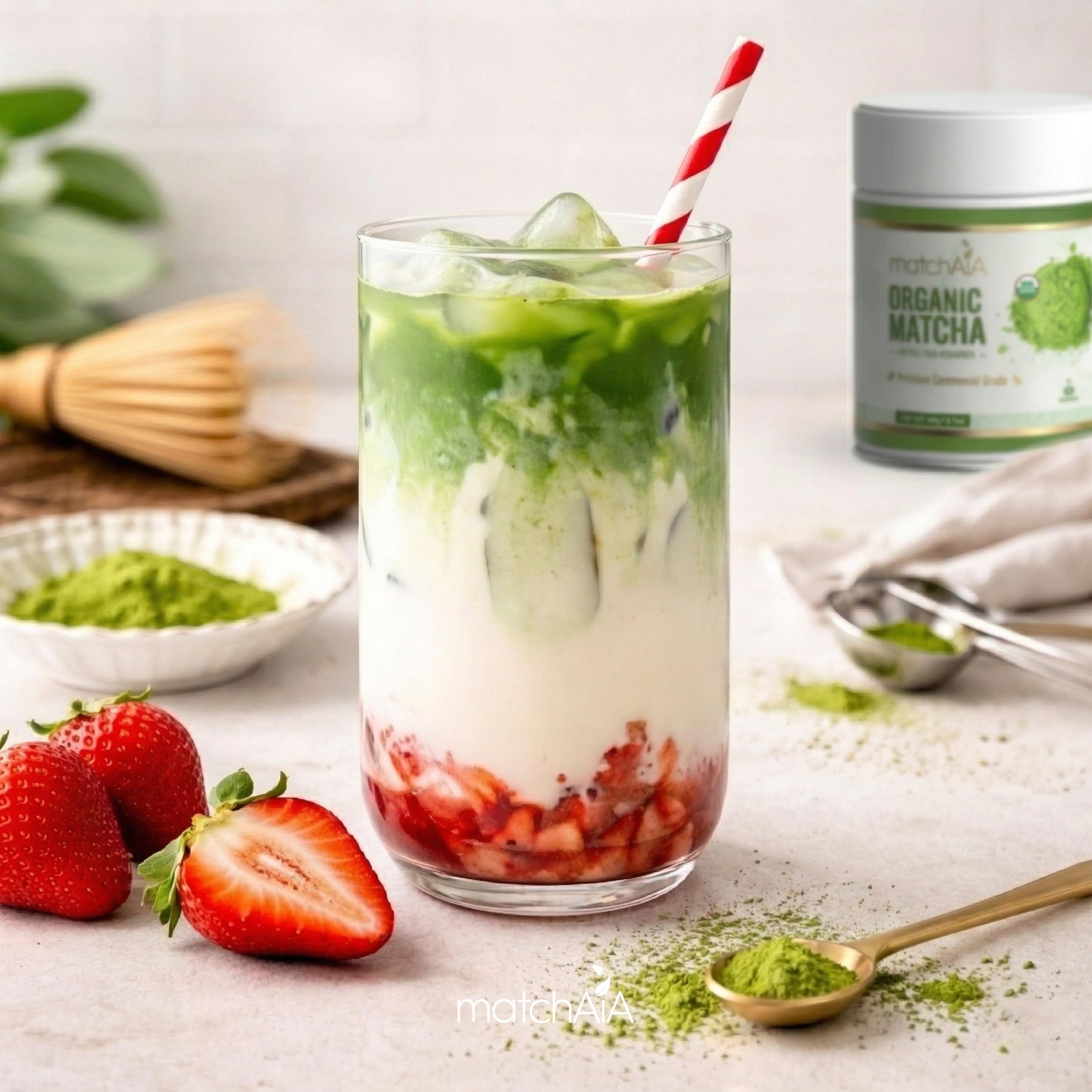 Premium Ceremonial Grade Organic Matcha Powder (40g / 1.4oz Tin Can) matchaia