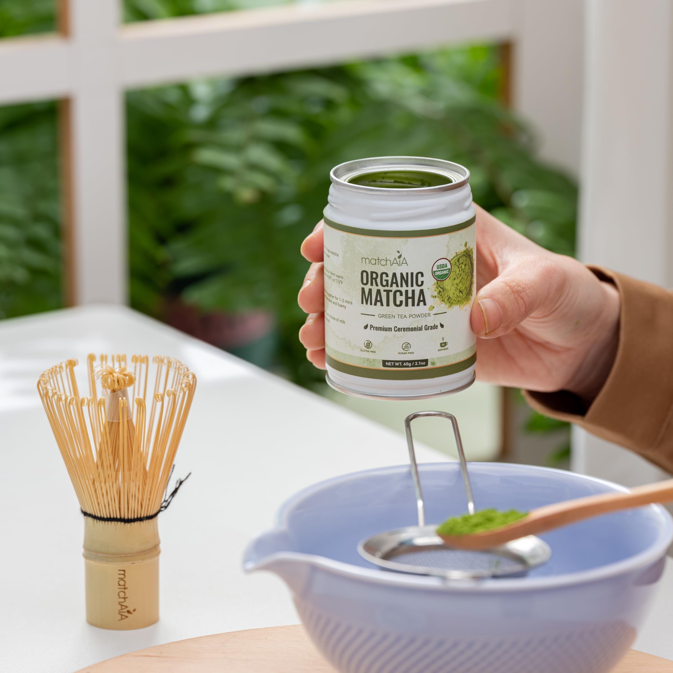 Premium Ceremonial Grade Organic Matcha Powder (40g / 1.4oz Tin Can)