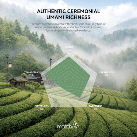 MatchAiA Organic Ceremonial Matcha Green Tea Powder - Premium Ceremonial Grade, First Spring Harvest, USDA Certified, 100% Pure - Sugar Free, Gluten Free matchaia