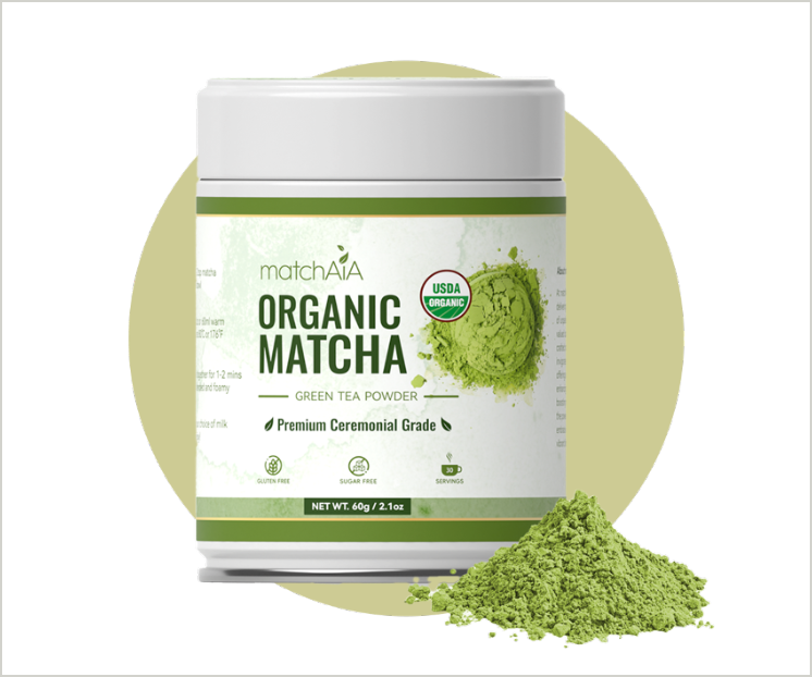 Premium Ceremonial Grade Organic Matcha Powder (60g / 2.1oz Tin Can)