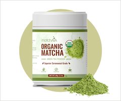 Superior Ceremonial Grade Organic Matcha Powder (60g / 2.1oz Tin Can)