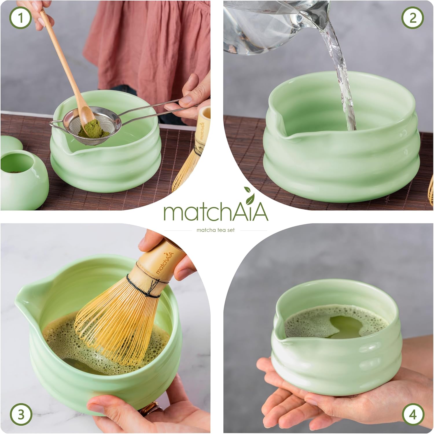 GlassyZen 6 Pcs Essential Matcha Set