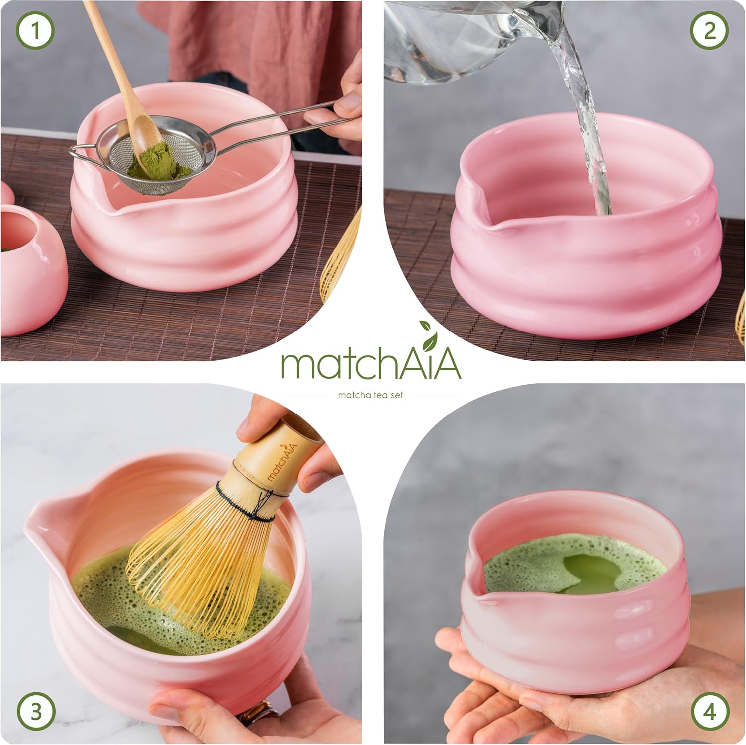 GlassyZen 6 Pcs Essential Matcha Set